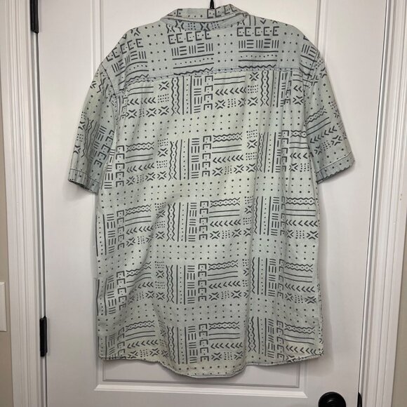 Modern Amusement Button Up Shirt Mens XL Blue Short Sleeve 100% Cotton FAIR‎ - Picture 3 of 15